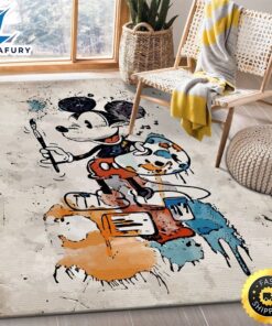 Mickey Mouse Drawing Rug Custom…
