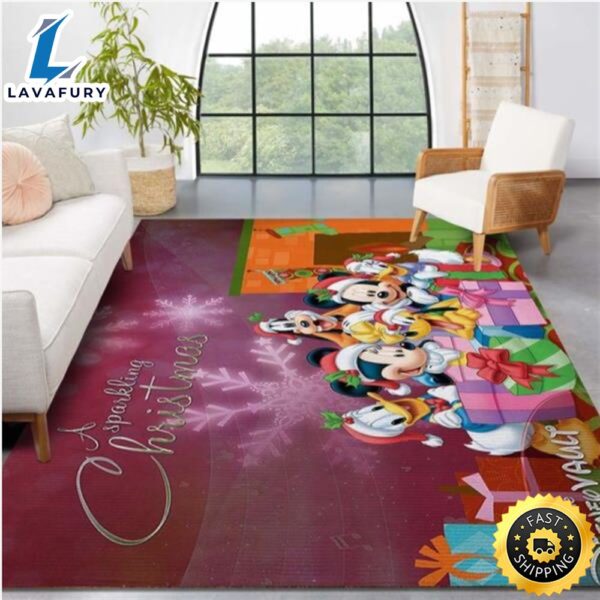 Mickey Mouse Family Area Rug  Disney Movies Living Room Carpet Local Brands Floor Decor The Us Decor