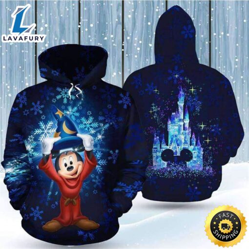 Mickey Mouse Fantasia 3D Printed Hoodie