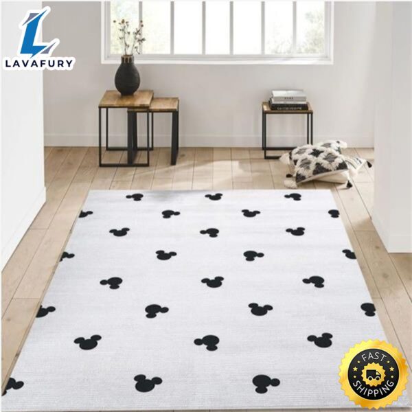 Mickey Mouse Head Pattern Movie Area Rug Kitchen Rug US Gift Decor