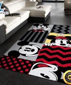 Mickey Mouse Pattern Rug Custom…