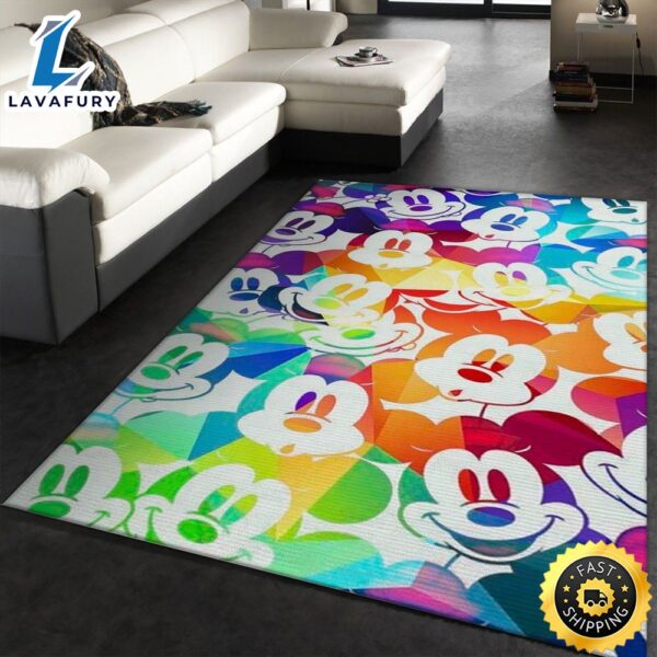 Mickey Mouse Rug  Custom Size And Printing