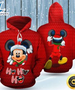 Mickey Peeking Hohoho Christmas Santa…