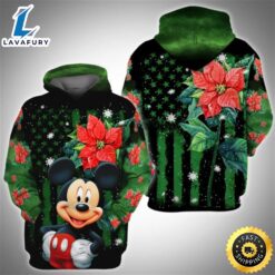 Mickey Poinsettia 3D Printed Hoodie