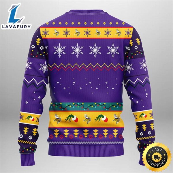 Minnesota Vikings Grinch Christmas Ugly Sweater