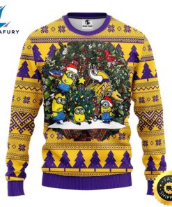 Minnesota Vikings Minion Christmas Ugly…
