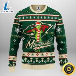 Minnesota Wild Funny Grinch Christmas…