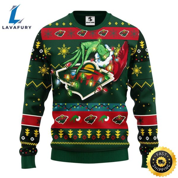 Minnesota Wild Grinch Christmas Ugly Sweater