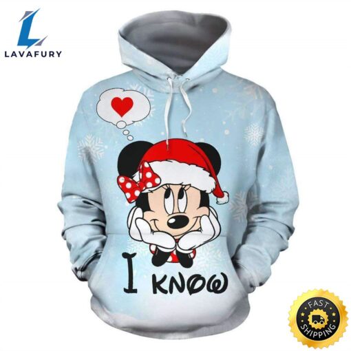 Minnie I Know 3D Printed Hoodie