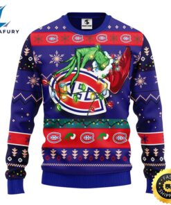 Montreal Canadians Grinch Christmas Ugly…