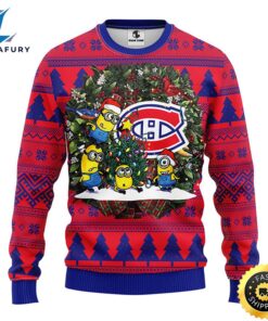 Montreal Canadians Minion Christmas Ugly…