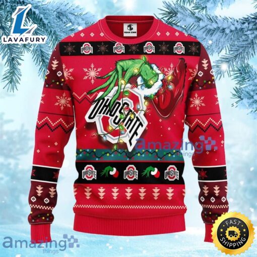 NCAA Ohio State Buckeyes Grinch Christmas Ugly Sweater