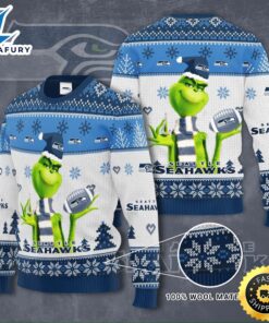 NFL Seattle Seahawks Grinch Christmas…