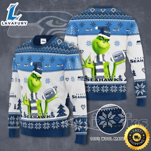 NFL Seattle Seahawks Grinch Christmas Sweater