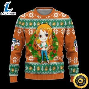 Nami One Piece Anime Ugly Christmas Sweater