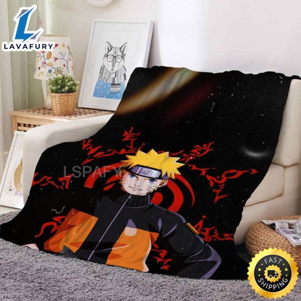 Naruto Akatsuki Sharingan Flannel Throw Blanket