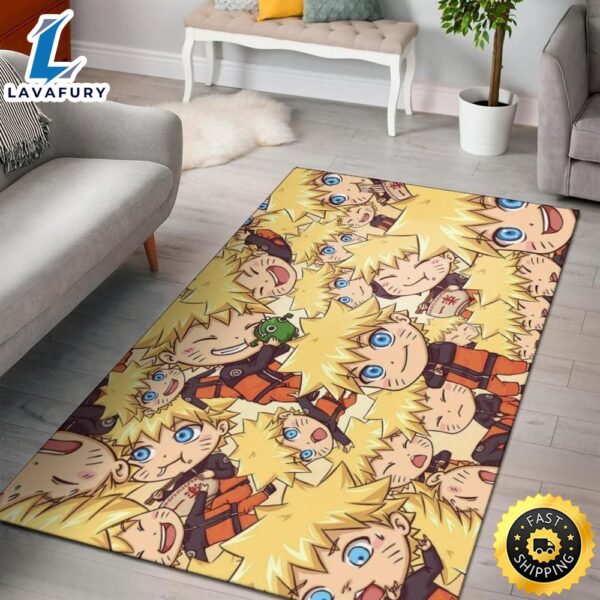 Naruto Anime Carpet Cute Naruto Chibi Rug