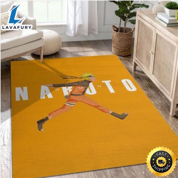 Naruto Anime Carpet Naruto Air Jordan Run Rug