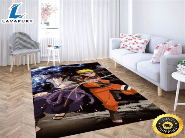 Naruto Anime Carpet Naruto And Sasuke Rug