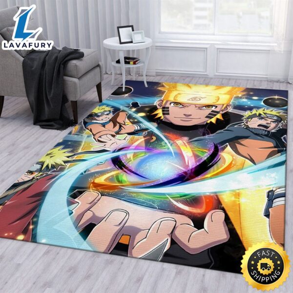 Naruto Anime Carpet Naruto Rassengan Anime Area Rug Bedroom Rug Home US Decor