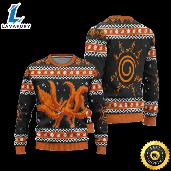 Naruto Anime Kurama Naruto Anime Ugly Christmas Sweater