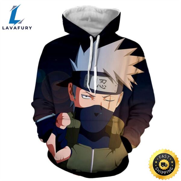 Naruto Hoodie Kakashi Pullover Hoodie 3D Shirt