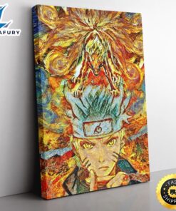 Naruto Starry Ninetails Canvas Print…