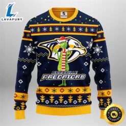 Nashville Predators Funny Grinch Christmas…