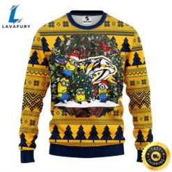 Nashville Predators Minion Christmas Ugly…