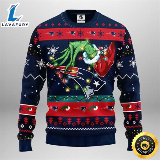 New England Patriots Grinch Christmas Ugly Sweater