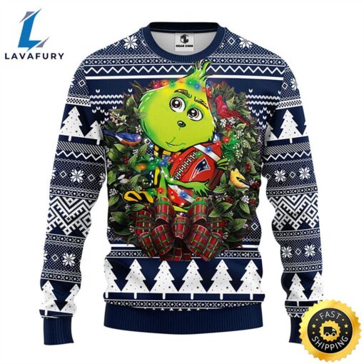 New England Patriots Grinch Hug Christmas Ugly Sweater