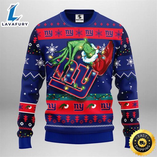 New York Giants Grinch Christmas Ugly Sweater