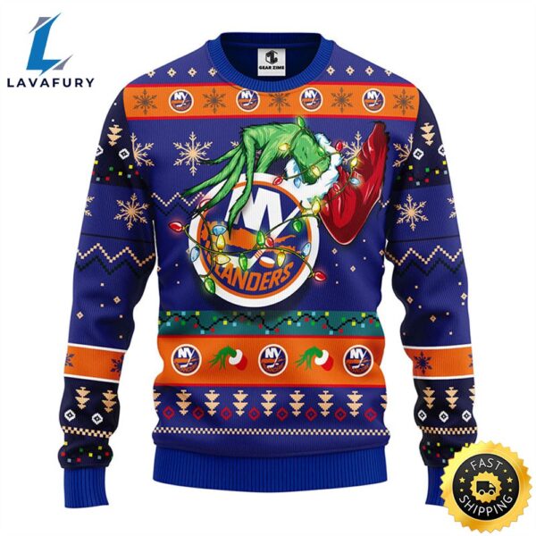 New York Islanders Grinch Christmas Ugly Sweater