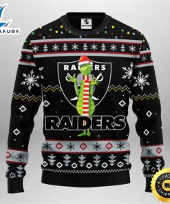 Oakland Raiders Funny Grinch Christmas…