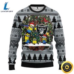 Oakland Raiders Minion Christmas Ugly…