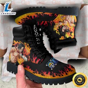 One Piece Ace Boots Leather Casual