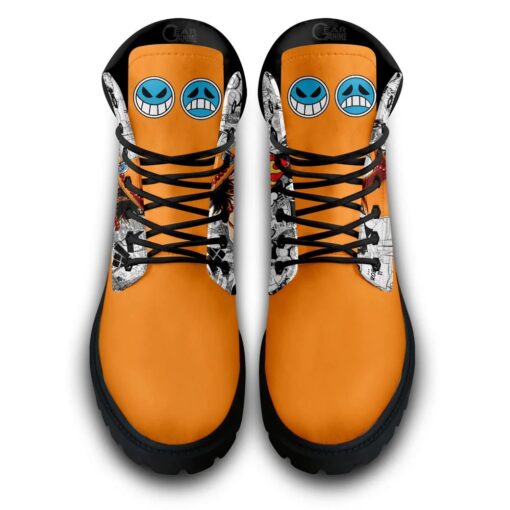 One Piece Ace Boots Manga Anime Shoes