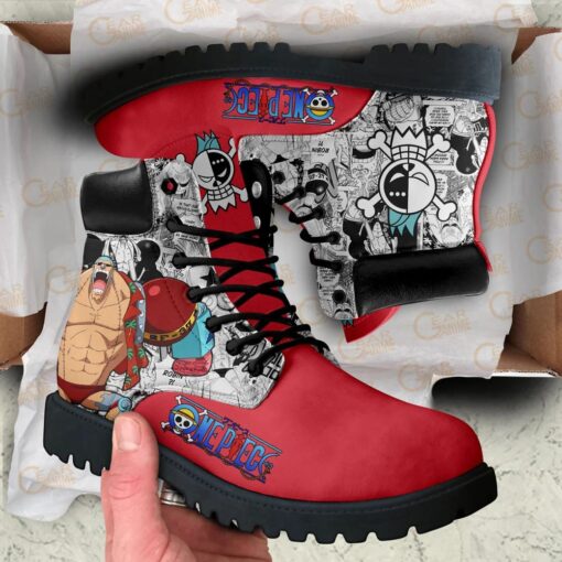 One Piece Franky Boots Manga Anime Shoes