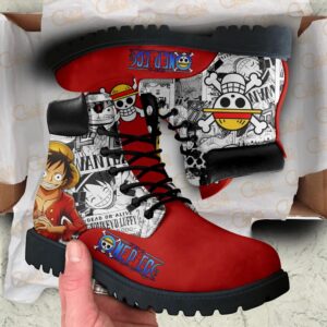 One Piece Luffy Boots Manga Anime Shoes