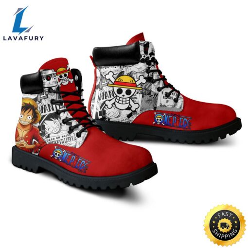 One Piece Luffy Boots Manga Anime Shoes