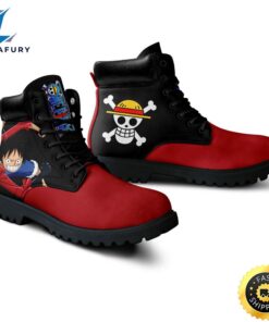 One Piece Luffy Boots Shoes Simple Style 2 zvkm3x.jpg