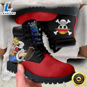One Piece Luffy Gear 5 Boots Shoes Simple Style