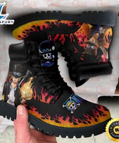 One Piece Sabo Boots Leather…