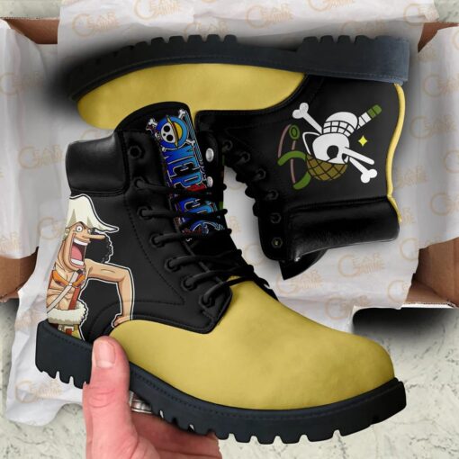 One Piece Usopp Boots Shoes Simple Style