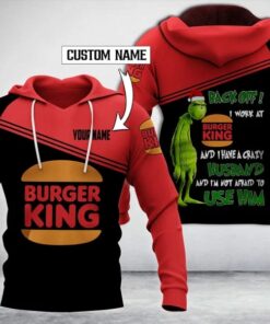 Personalized Burger King With Grinch…