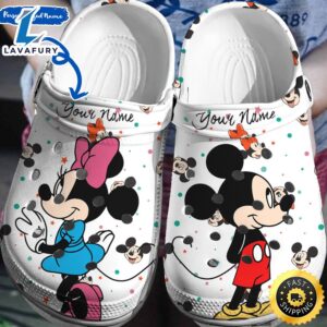 Personalized Name Mickey Minnie Crocs…