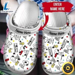 Personalized Snoopy Rubber Crocs Crocband…