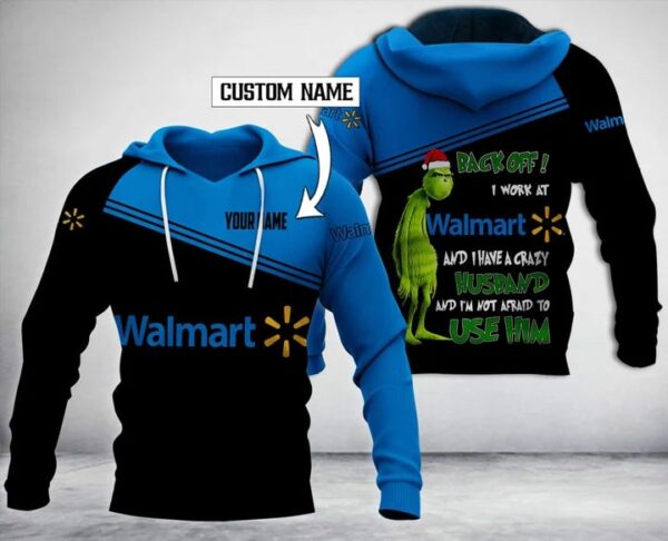 Personalized Walmart  With Grinch Merry Christmas All Over Print Hoodie