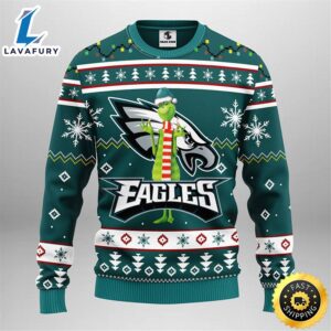 Philadelphia Eagles Funny Grinch Christmas…