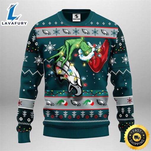 Philadelphia Eagles Grinch Christmas Ugly Sweater